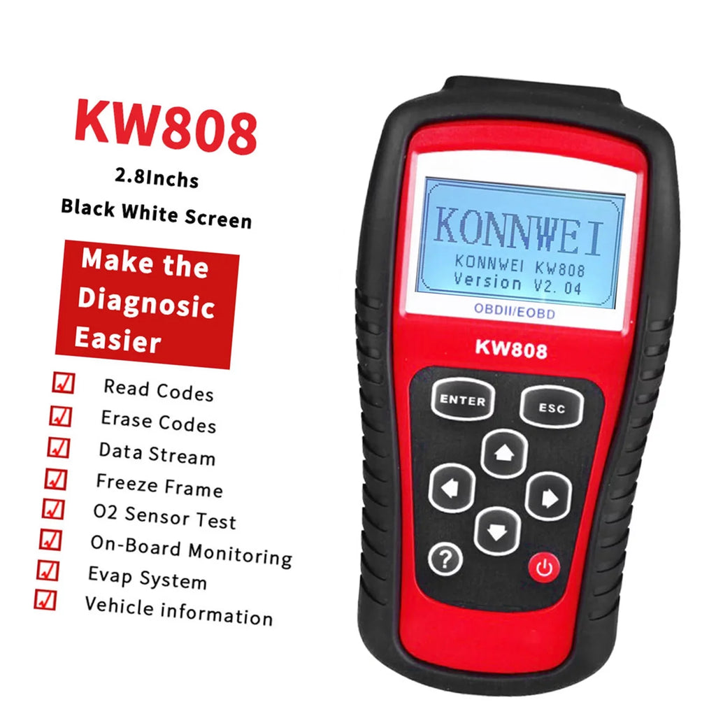 KONNWEI Detection Sizecanner,Sizecanner Decoder KW808 Cars Code Sizecanner EOBD Cars Code Code Auto Sizecanner Cars Code Auto OBDII / EOBD - / EOBD Cars Auto Sizecanner Decoder KW808