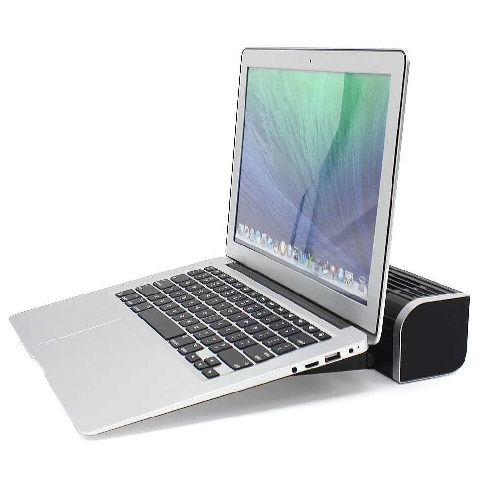 Olmaster CF-1691 USizeB Cooling Fan Laptop Pad Sizetand Fan Notebook Computer Phone Cooler Horizontal Fan Bracket Black