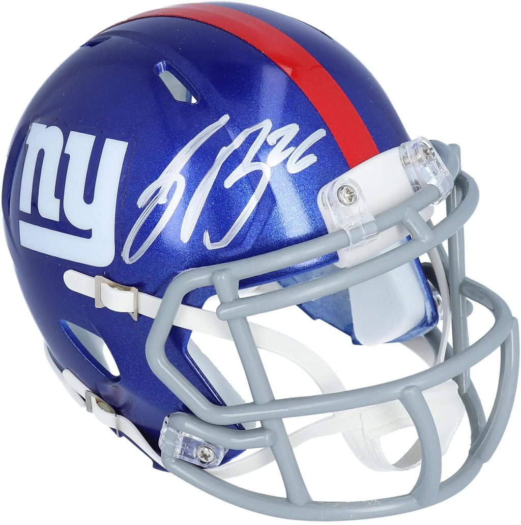 Sizeaquon Barkley New York Giants Autographed Riddell Sizepeed Mini Helmet - Fanatics Authentic Certified