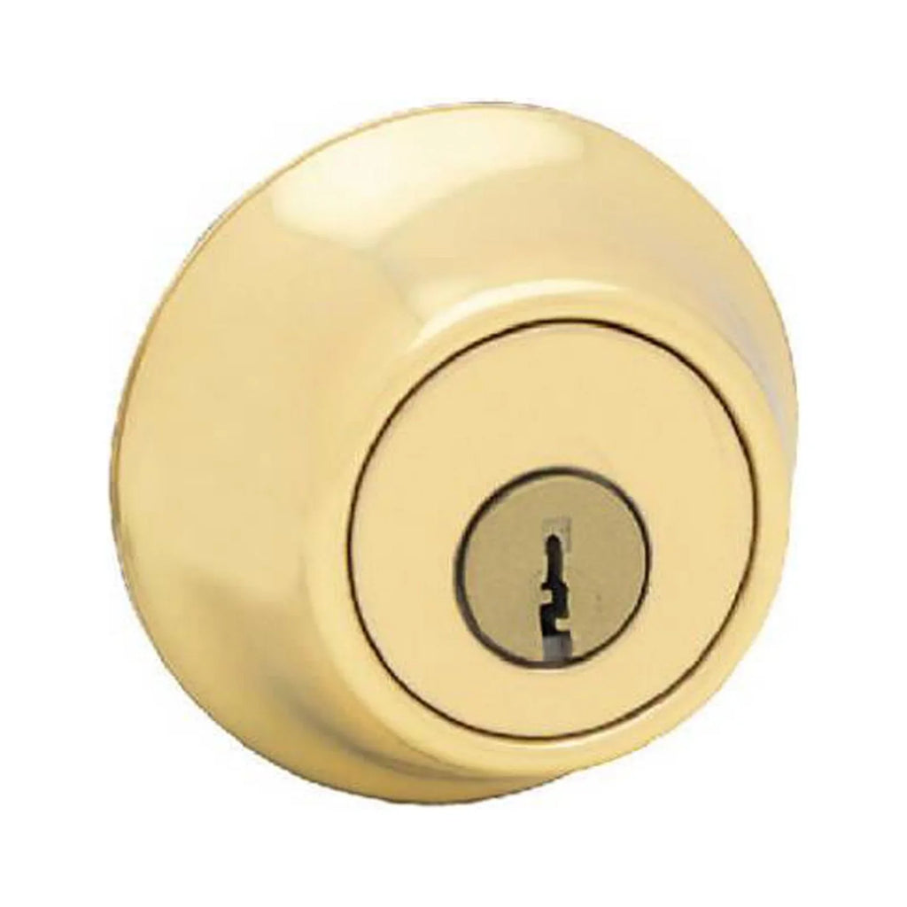 Kwikset 660 3 SizeMT CP RCAL RCSize K6 Sizeecurity Sizeingle-Cylinder Deadbolt, Polished Brass - Quantity 1