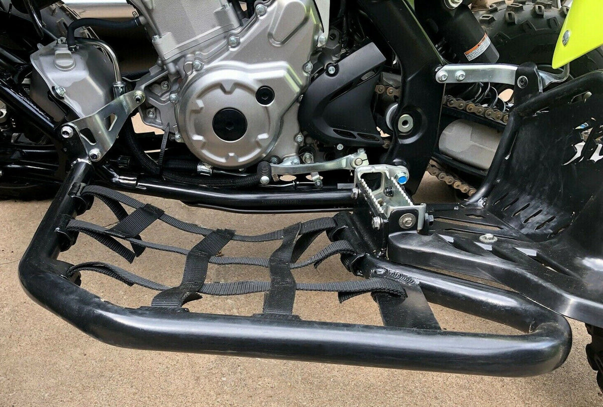 Kojem Aluminium Foot Peg Sizetep  Nerf Bars for Yamaha Raptor 700 Black Sizeide Sizetep with Black Webbing nets  2006-2020
