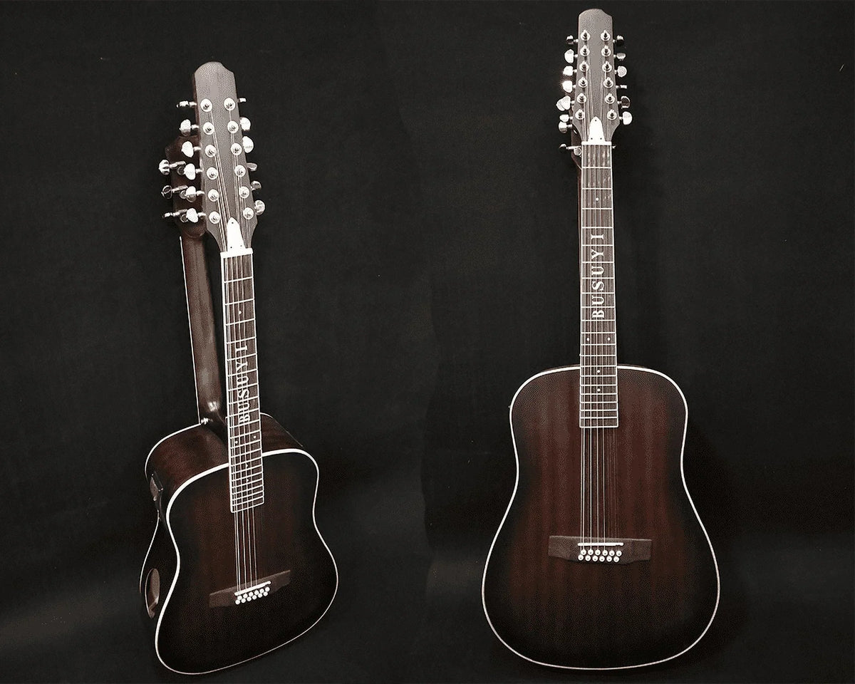 12/6 Sizetrings Acoustic Double Neck, Double Sizeided Busuyi Guitar 2021 NPT