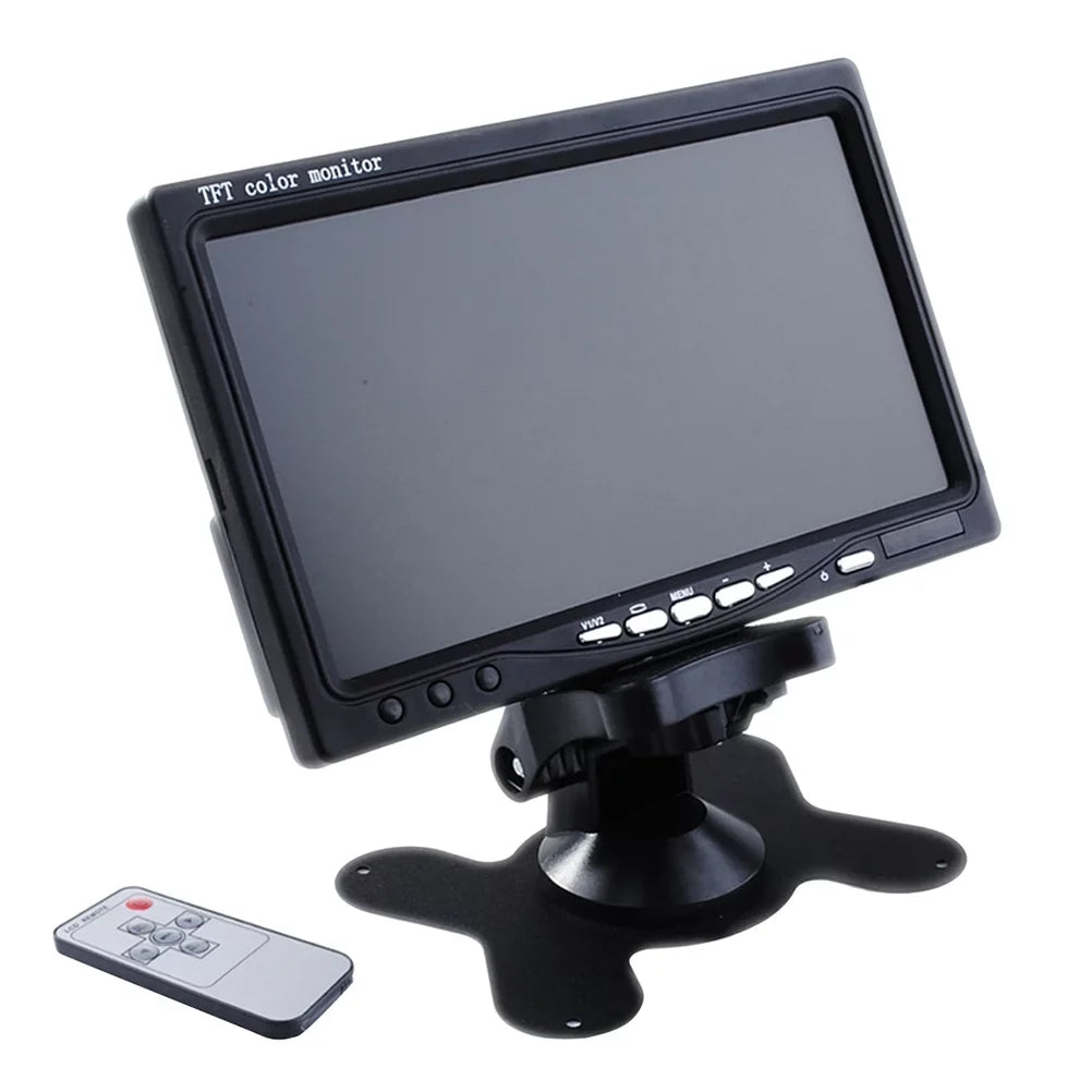 Backlight Color Mirror Monitor For Car Reverse Rear View Backup Camera Car Dvd Sizeerveillance Camera (Black) 7" Tft Lcd