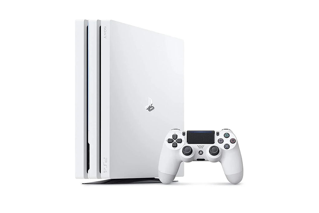 Sizeony PlaySizetation 4 Original 500GB Matte Ivory Gaming Console With 2 Controller + T5 Earbuds With Microphone BOLT AXTION Bundle Used