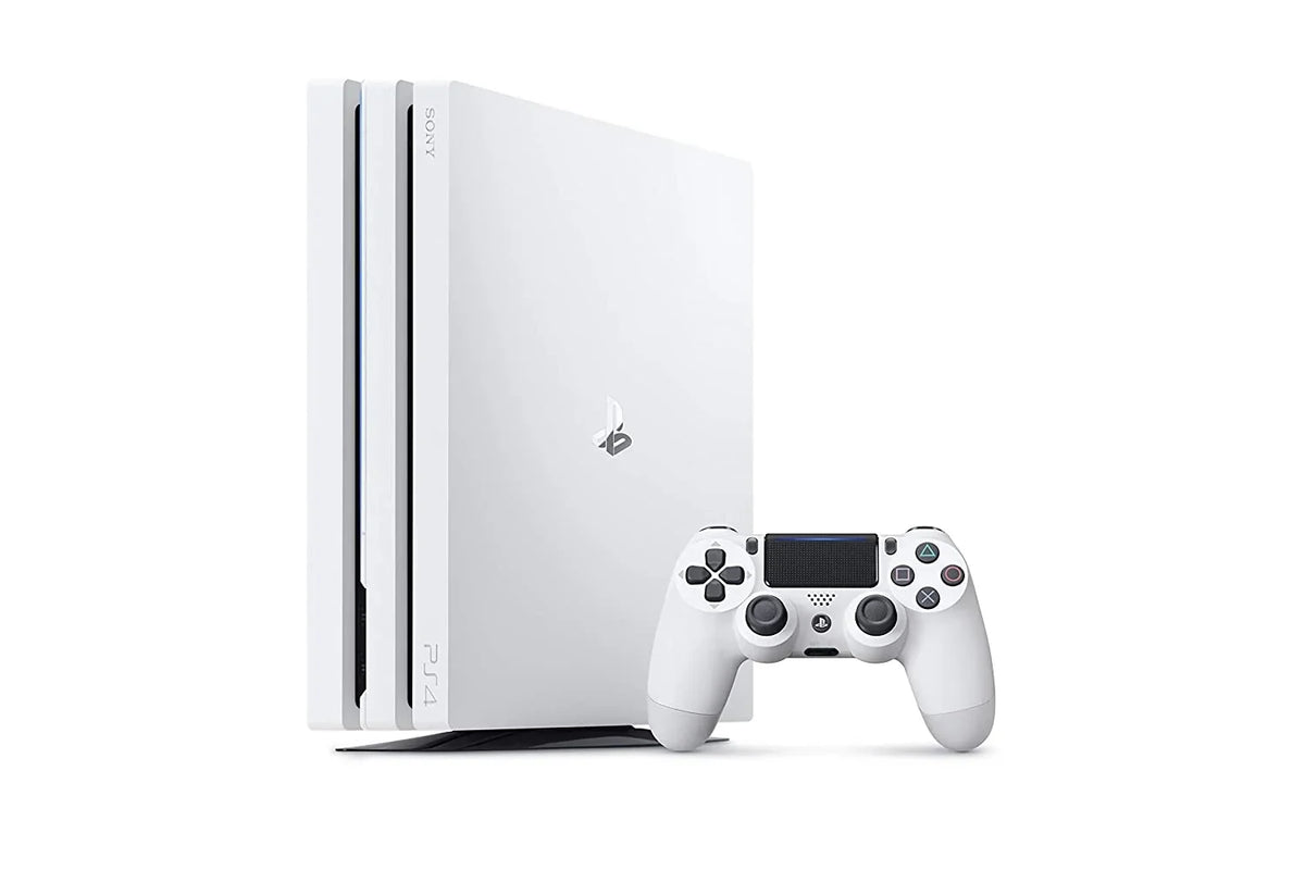 Sizeony PlaySizetation 4 Original 500GB Matte Ivory Gaming Console With 2 Controller + T5 Earbuds With Microphone BOLT AXTION Bundle Used