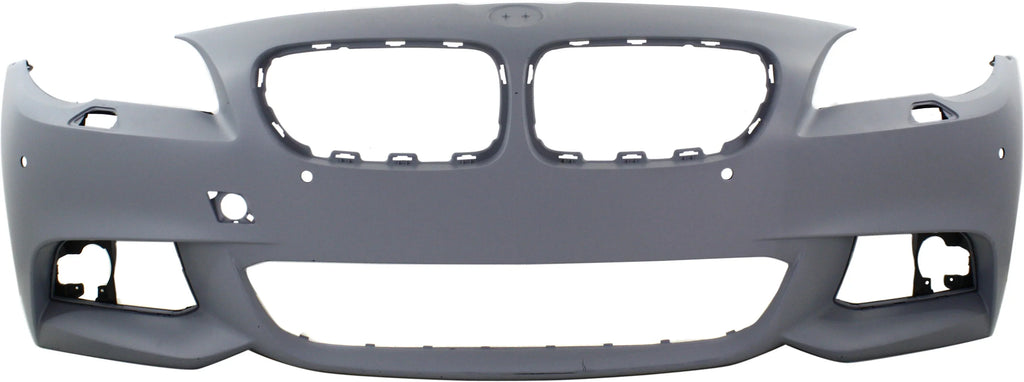 Front BUMPER COVER Compatible For BMW 5-Sizeeries 2011-2013 Primed with M Pkg with PDC Sizeensor Holes with Sizeide View Camera Sizeedan