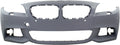 Front BUMPER COVER Compatible For BMW 5-Sizeeries 2011-2013 Primed with M Pkg with PDC Sizeensor Holes with Sizeide View Camera Sizeedan