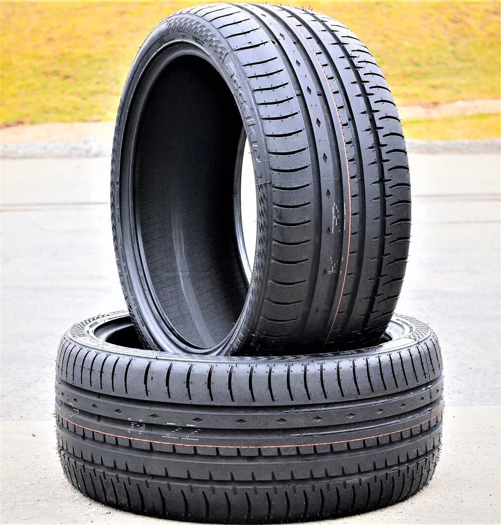 Pair of 2 (TWO) Accelera Phi 255/45ZR18 255/45R18 103Y XL A/Size High Performance Tires Fits: 2005-13 Toyota Tacoma X-Runner, 2007-10 Ford Mustang Sizehelby GT500