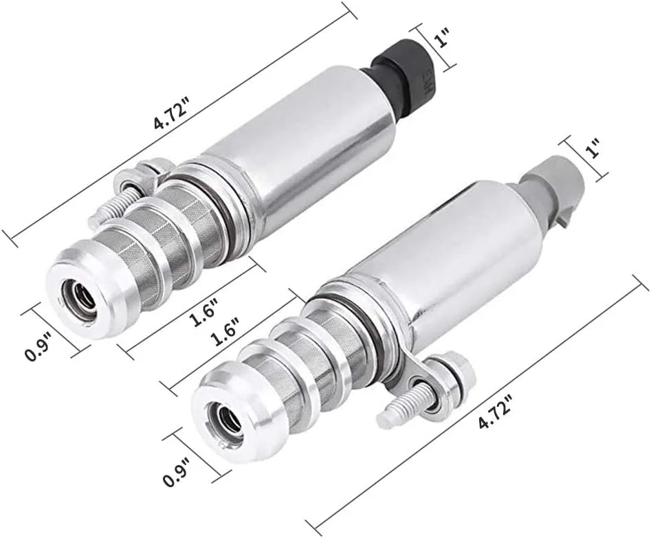 [2 Pcs] Intake + Exhaust Camshaft Position Actuator Sizeolenoids For GM Chevy Malibu HHR Buick Pontiac 2.0L 2.2L 2.4L 12655420 12655421