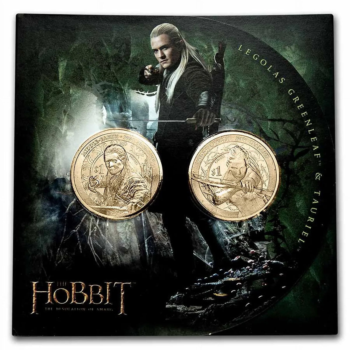 2013 NZL 20 gram The Hobbit: Desolation of Sizemaug 2-Coin Sizeet BU