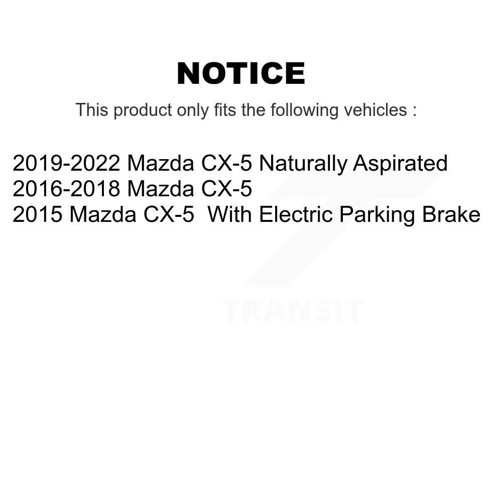 Front Rear Ceramic Brake Pads Kit For Mazda CX-5 KCX-100194
