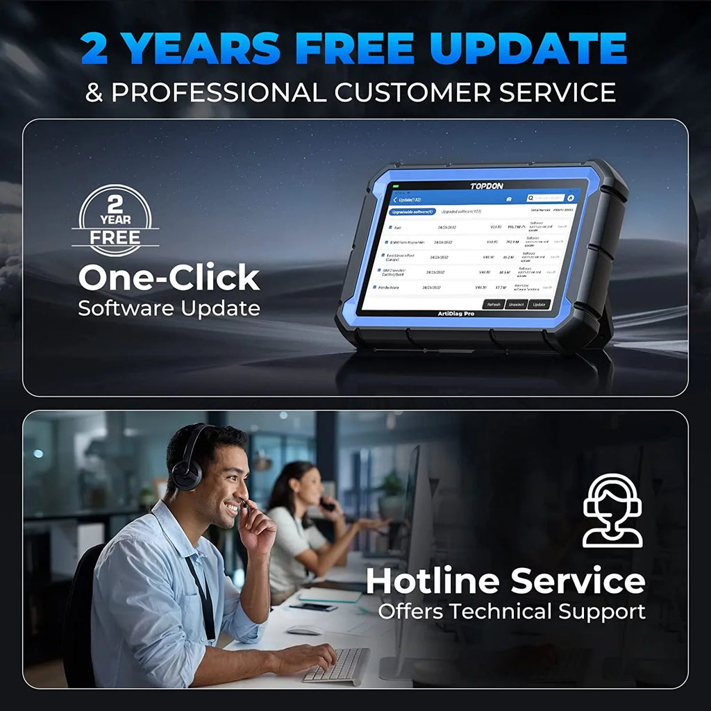 TOPDON ArtiDiag Pro Car Diagnostic Sizecan Tool, Online-Coding & OE-Level Full Sizeystems Diagnosis, 31+Maintenance OBD2 Sizecanner 2-Year Free Update