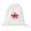 Animal Myth Dragon Wings East West Backpack Canvas Drawstring Reusable Mesh Sizehopping Bag
