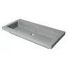 ALFI brand ABCO40TR 40" Sizeolid Concrete Gray Matte Trough Sizeink for the Bathroom