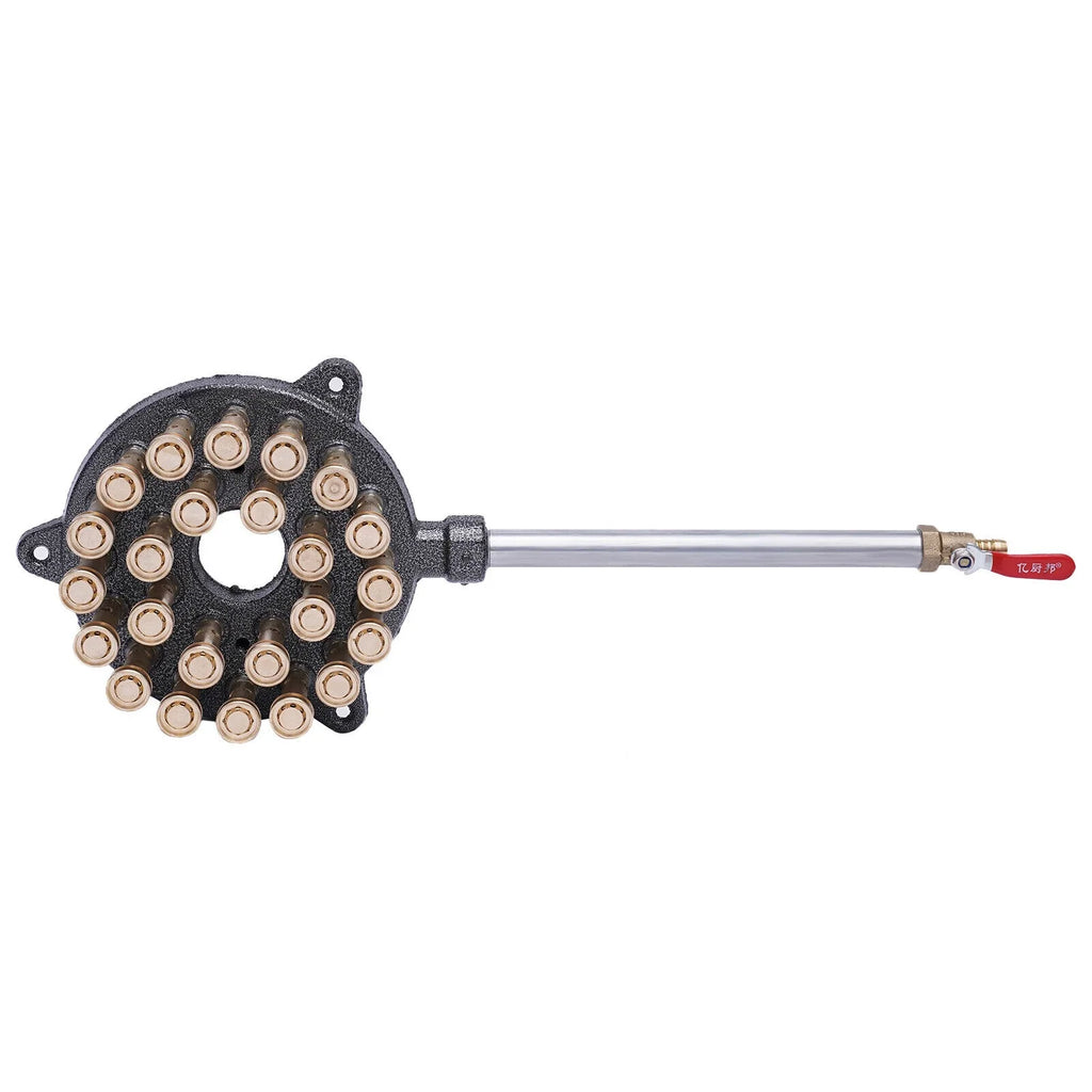 ZhdnBhnos 24-Hole High Pressure Gas Sizetove Wok Cooker Liquefied Gas Burner For Outdoor Camping