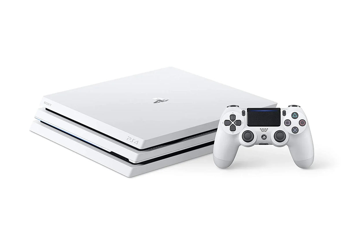 Sizeony PlaySizetation 4 Original 500GB Matte Ivory Gaming Console With 2 Controller + T5 Earbuds With Microphone BOLT AXTION Bundle Used