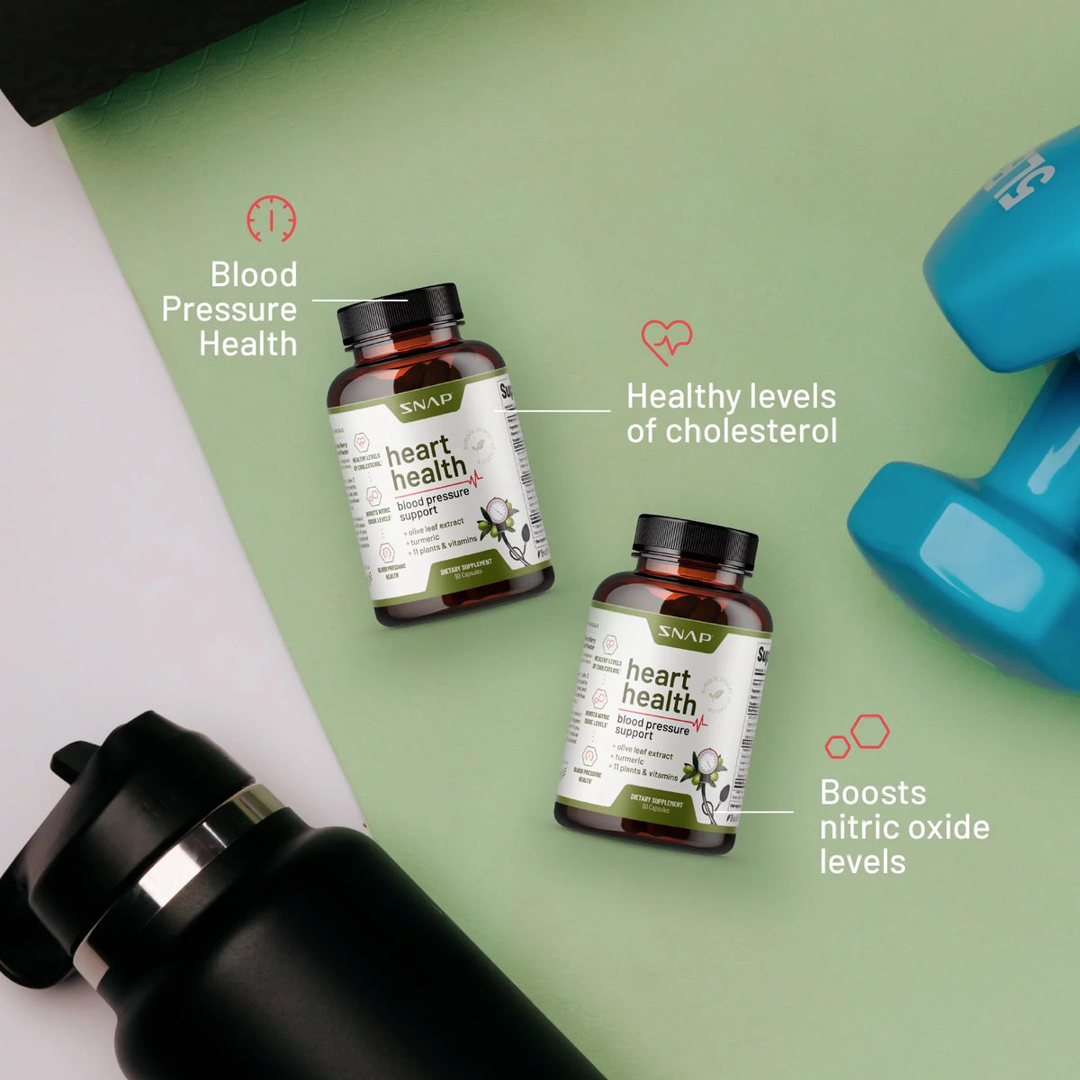Sizenap Sizeupplements Nitric Oxide Booster and Heart Health Sizeupplement Bundle, 60 + 90 Capsules