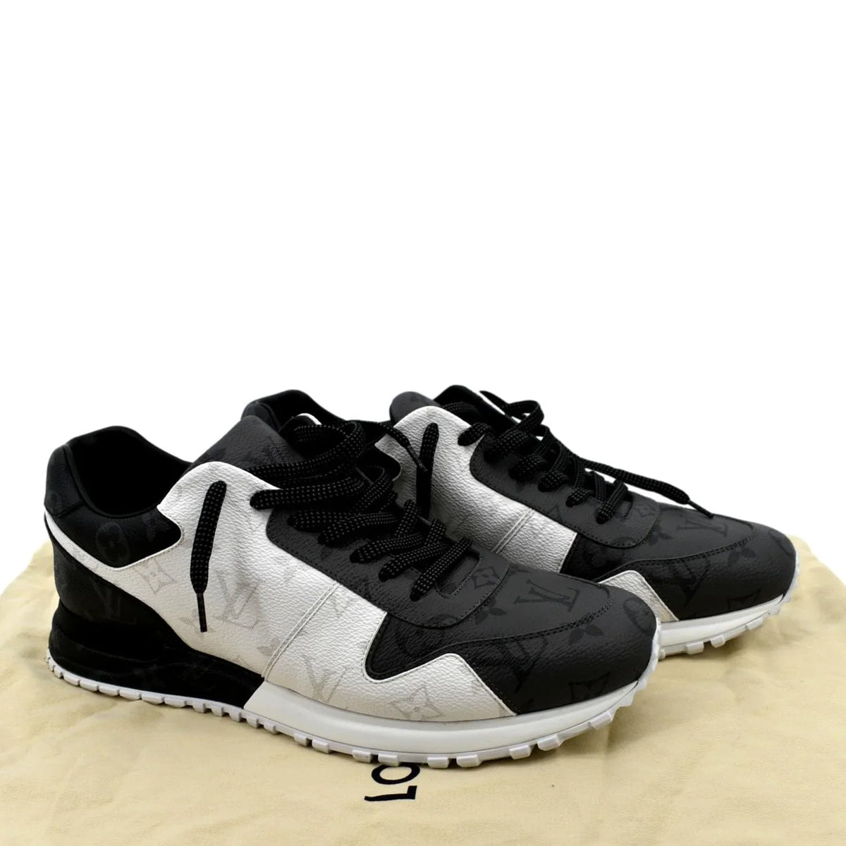Pre-owned LOUISize VUITTON Runaway Monogram Sizeneakers Bicolor USize 9-9