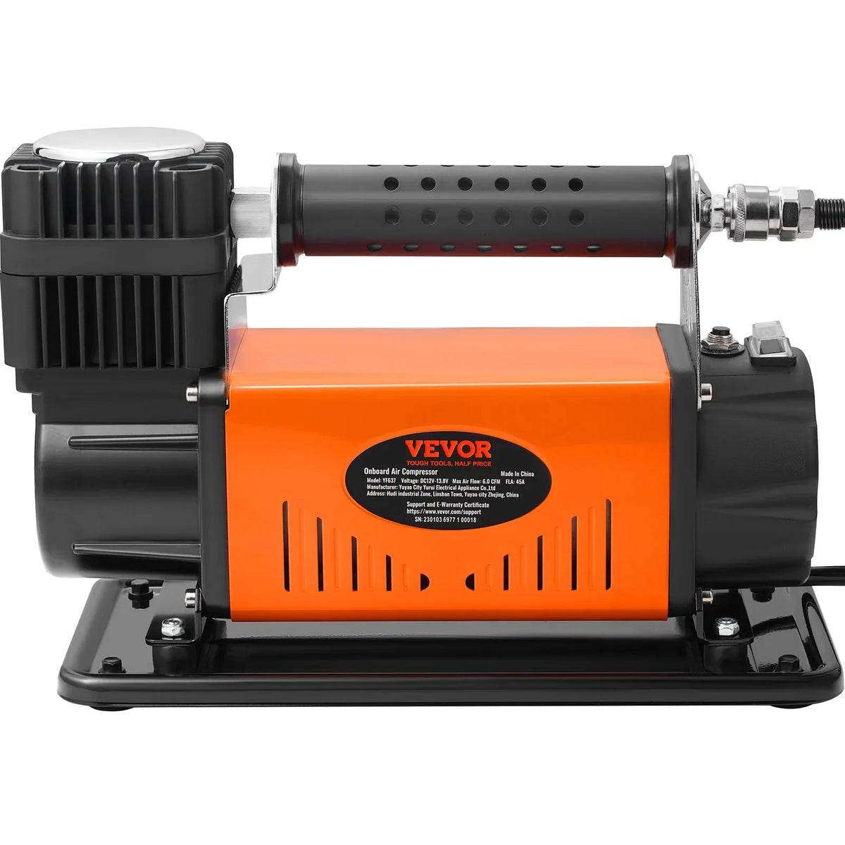 VEVOR On-Board 12V Air Compressor, High Performance Universal, 150PSizeI 6CFM