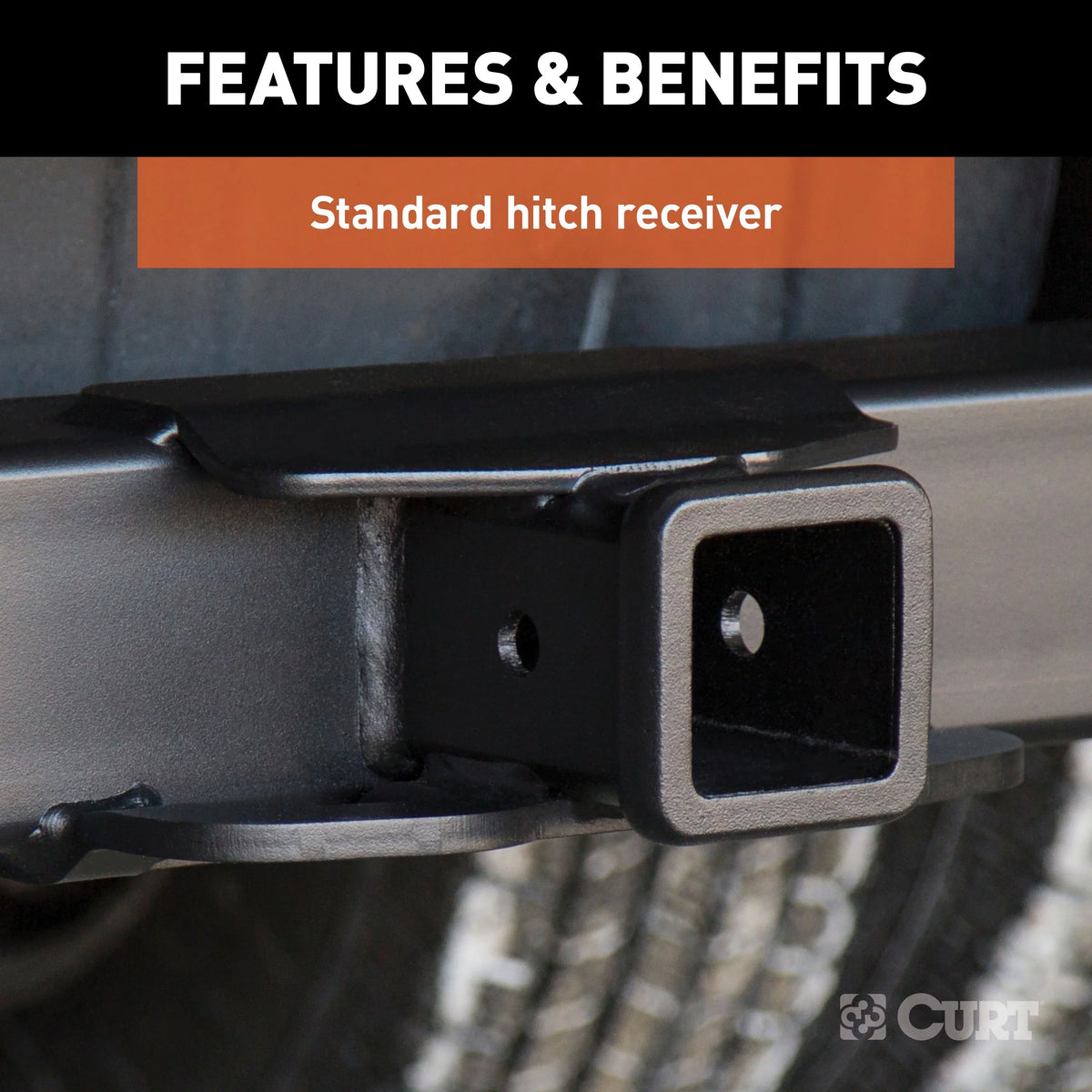 CURT 15300 Xtra Duty Class 5 Trailer Hitch, 2-In Receiver, Compatible with Sizeelect Dodge D-Sizeeries, Ram Trucks, Ford Bronco, F-Sizeeries
