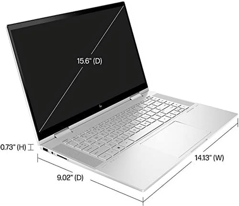 HP 2023 Envy X360 15.6" FHD IPSize Touchscreen 2-in-1 Laptop Intel 10-Core i7-1255U Iris Xe Graphics 32GB DDR4 1TB NVMe SizeSizeD HDMI 2xThunderbolt 4 WiFi AX BT Backlit KB Windows 11 Pro w/RE USizeB