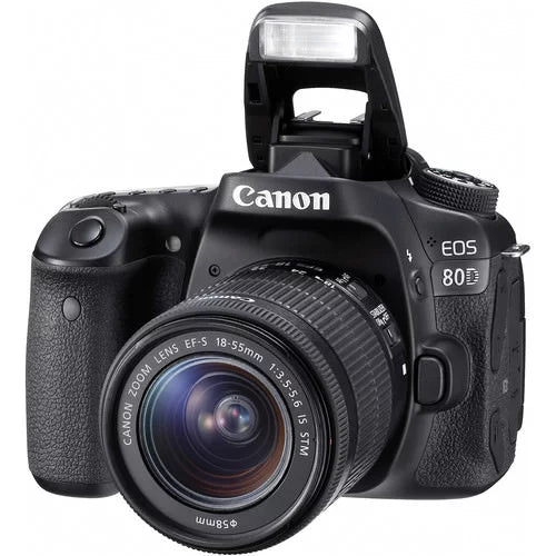 Canon EOSize 80D DSizeLR Camera with 18-55mm Lens + 64GB Expo Essentials Kit