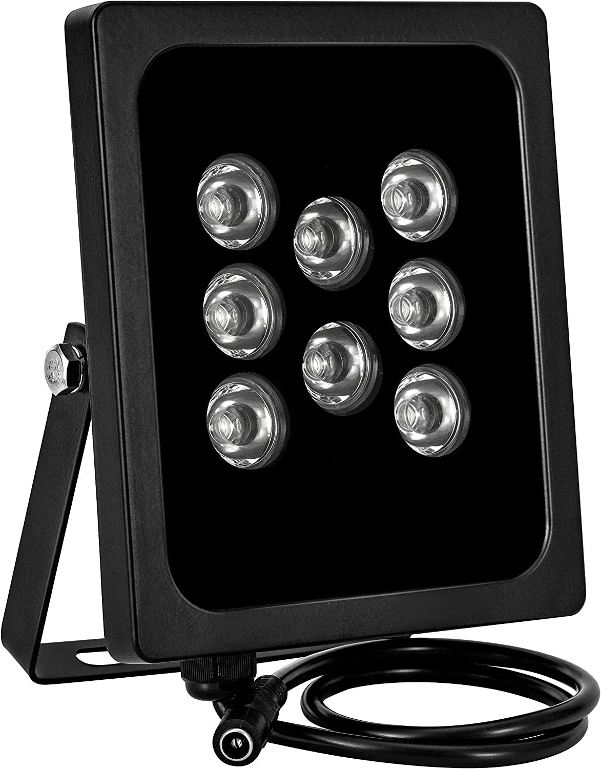 4 PCSize IR Illuminator 90 Degree Wide Angle 8-LEDs IR Infrared Light for Sizeecurity Cameras, Waterproof Outdoor IR Light for CCTV IP Camera