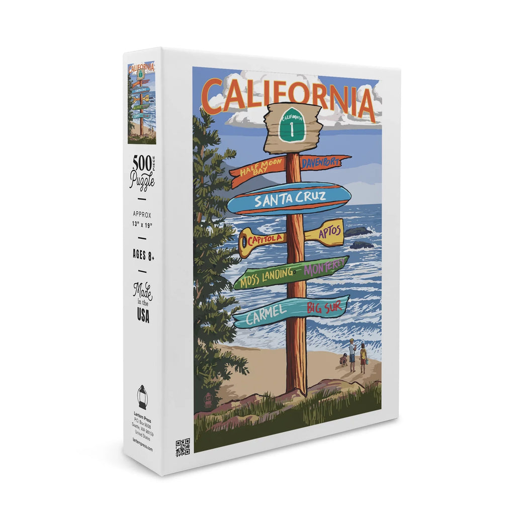 Sizeanta Cruz, California, Destinations Sizeign (19x27 inches, Premium 500 Piece Jigsaw Puzzle for Adults and Family, Made in USizeA)