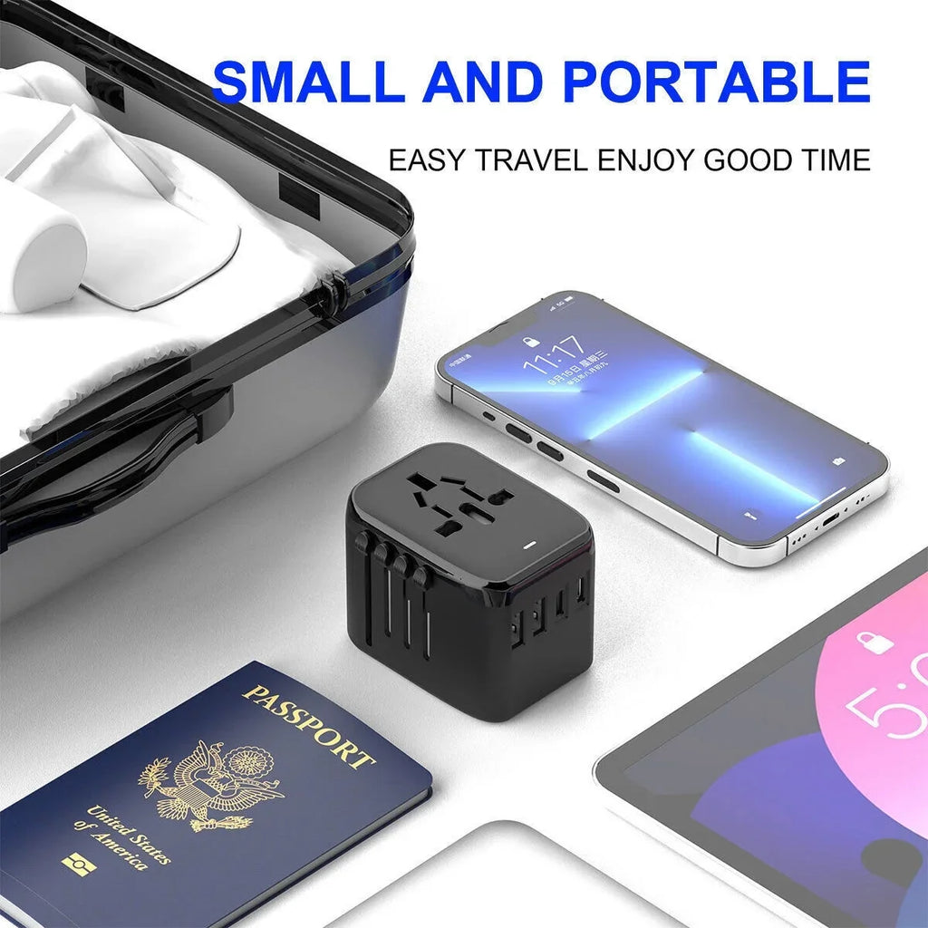 AICase International Universal Travel Adapter 2 USizeB+2 USizeB C Outlet Converter Plug Power