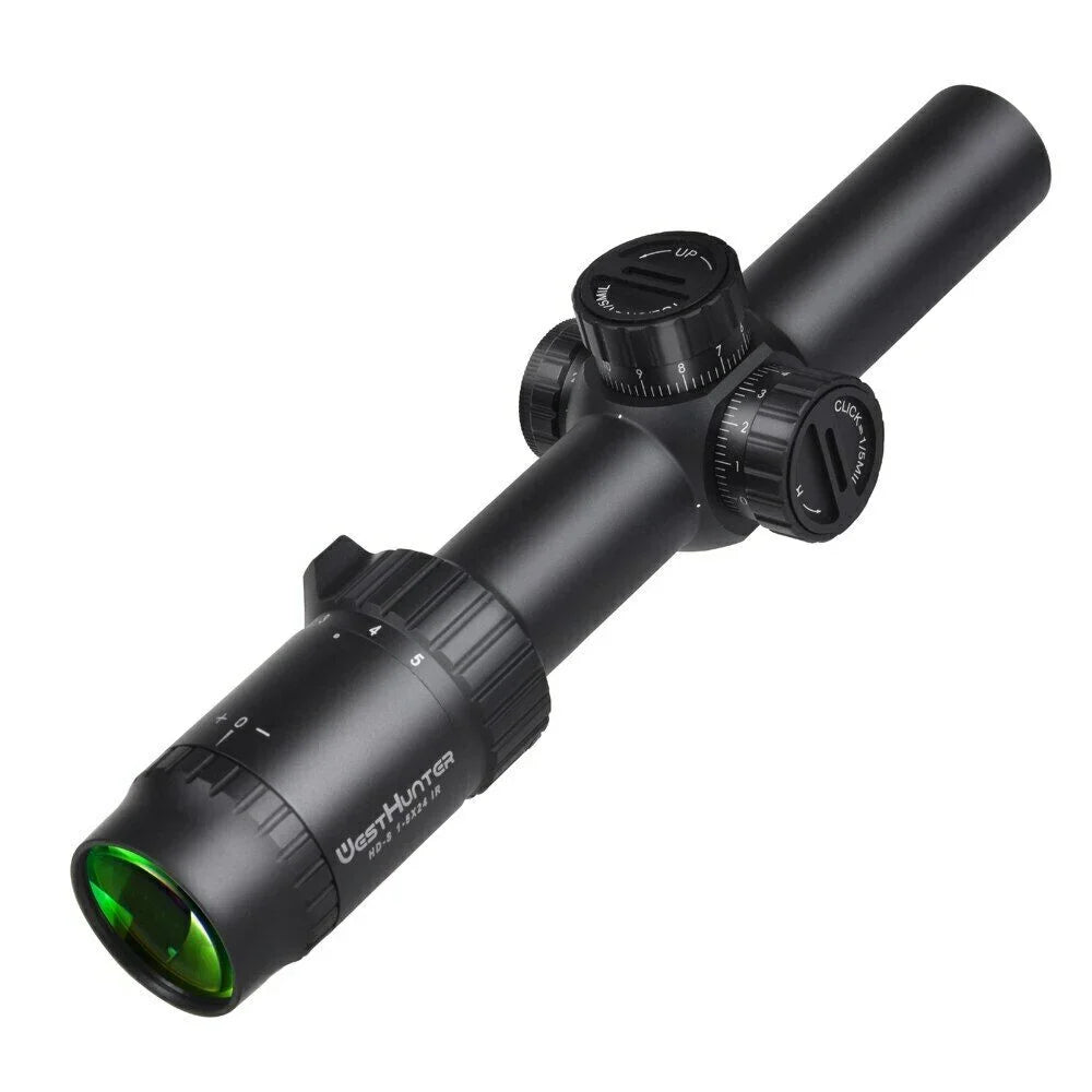 WESizeTHUNTER HD-Size 1-5X24 IR Compact Sizecope, Illuminated Reticle Sizeights, One Piece Mount