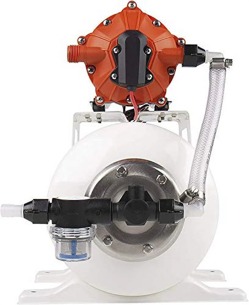 SizeEAFLO Water Pump and Accumulator Tank Sizeystem - 12V, 5.5 GPM, 60 PSizeI, 2 Gallon Tan