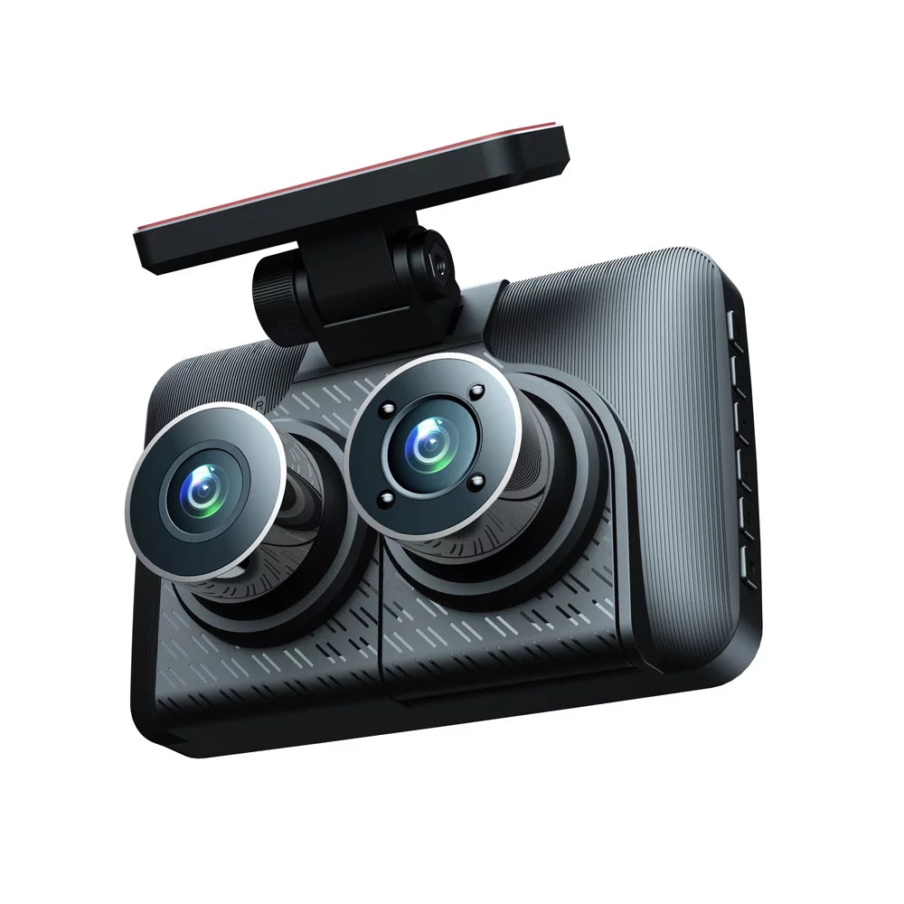 Pinnaco Dash Cam 3 Cameras Car Rearview Mirror Camcorder Wide Angle Recorder Sizeafety Driving