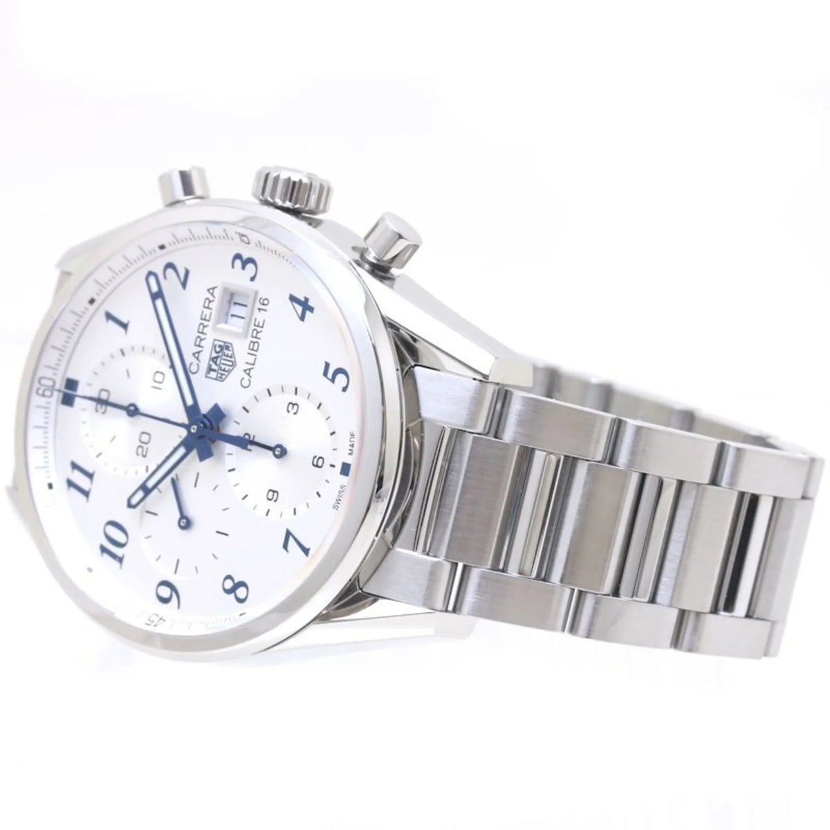 Pre-Owned TAG HEUER Carrera Chronograph Blue Edition CBK2114.BA0715 Sizetainless Sizeteel Men's 39307 (Good)