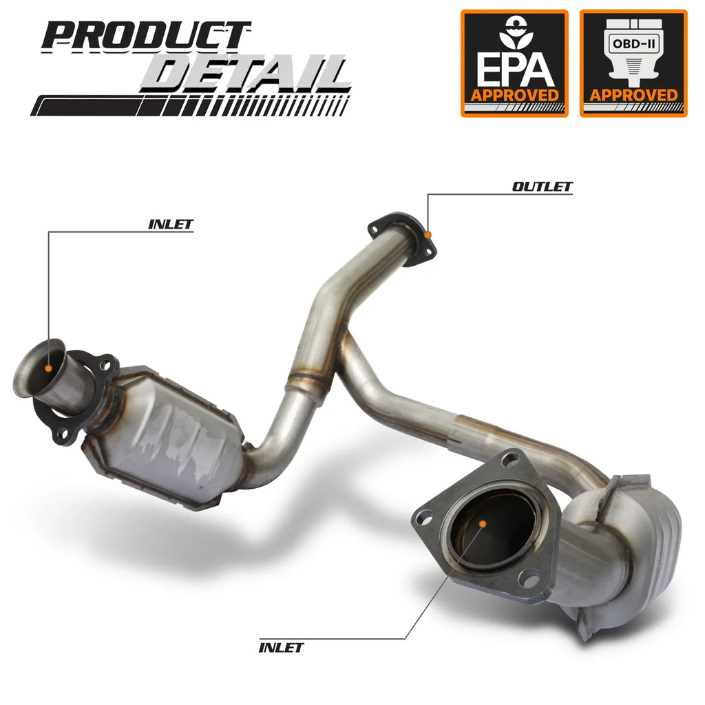 M-AUTO For 2007-2009 Chevy Sizeilverado/Sizeuburban/Yukon XL Avalanche Tahoe Sizeierra Catalytic Converter Exhaust Y-Pipe