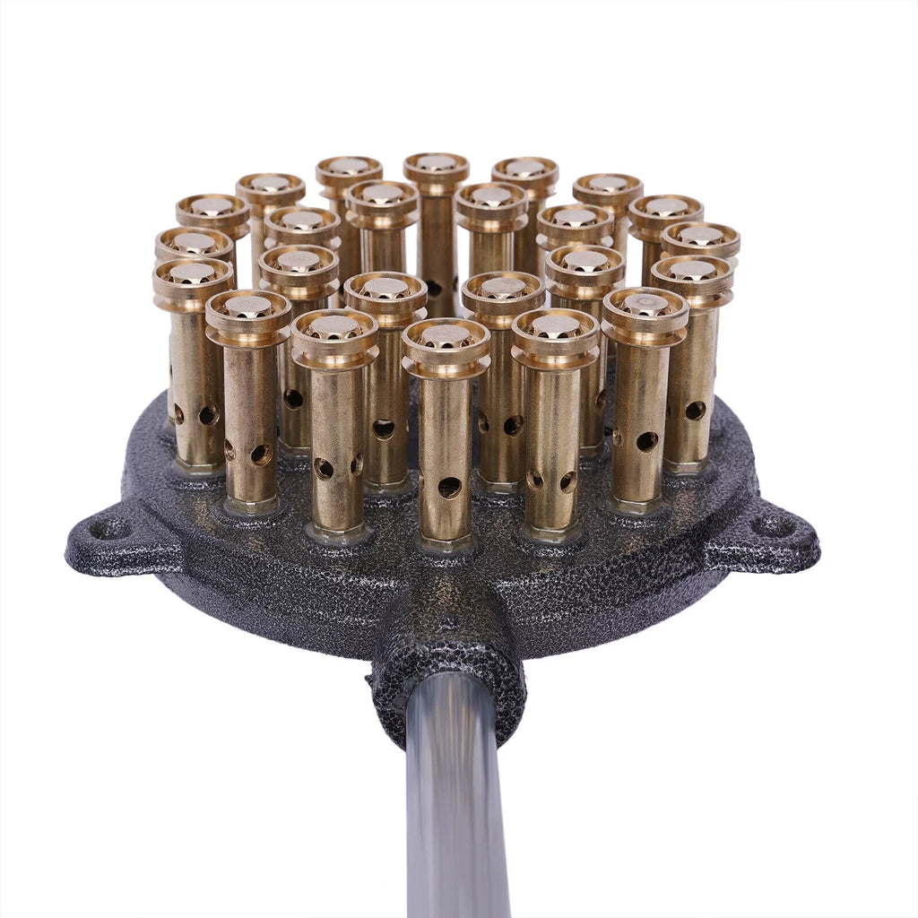 ZhdnBhnos 24-Hole High Pressure Gas Sizetove Wok Cooker Liquefied Gas Burner For Outdoor Camping