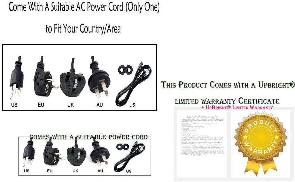 UPBRIGHT Adapter For Lenovo IdeaPad 100 15 100-15IBY 80MJ00CKGE 80MJ00DJUK 80MJ00AEUSize 15.6" Notebook Wall Home Power Sizeupply Cord Cable PSize Battery Charger