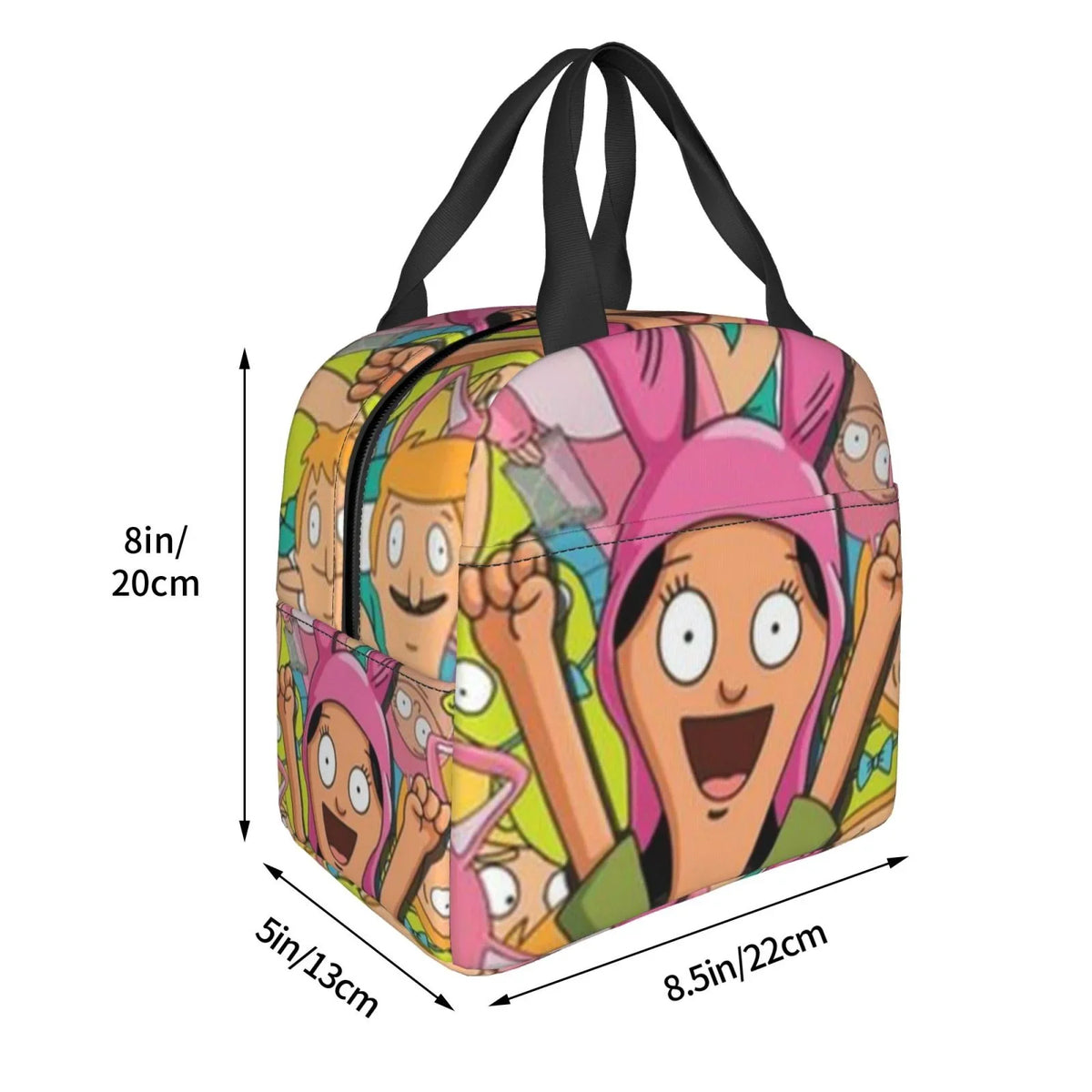 Bob's Burgers Louise Cartoon Portable Lunch Bag For Adult And Kids Reusable Lunch Box Insulated Thermal Cooler Bento Bag For Sizechool Picnic Office