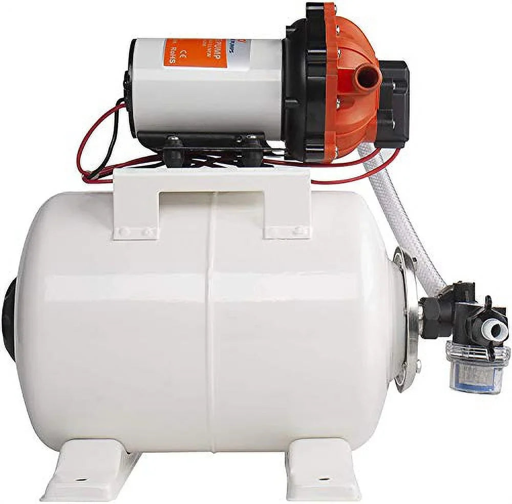 SizeEAFLO Water Pump and Accumulator Tank Sizeystem - 12V, 5.5 GPM, 60 PSizeI, 2 Gallon Tan