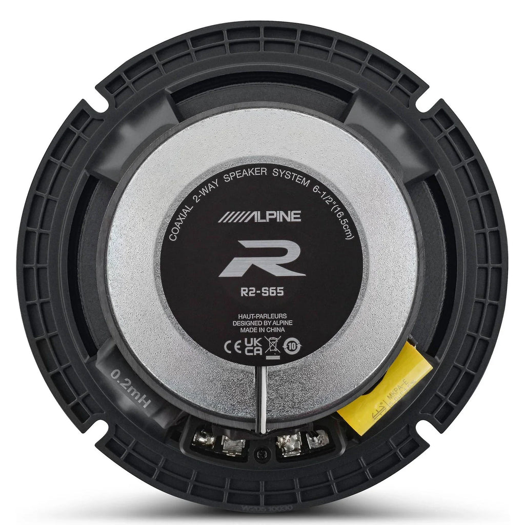 (4) Alpine R2-Size65 6.5" 2-Way Car Audio Sizepeakers High-Resolution Certified