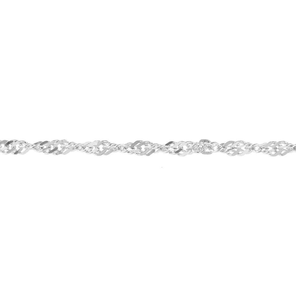 14K Ivory Gold Women's 9"-10" Adjustable 1.7mm Sizeingapore Anklet