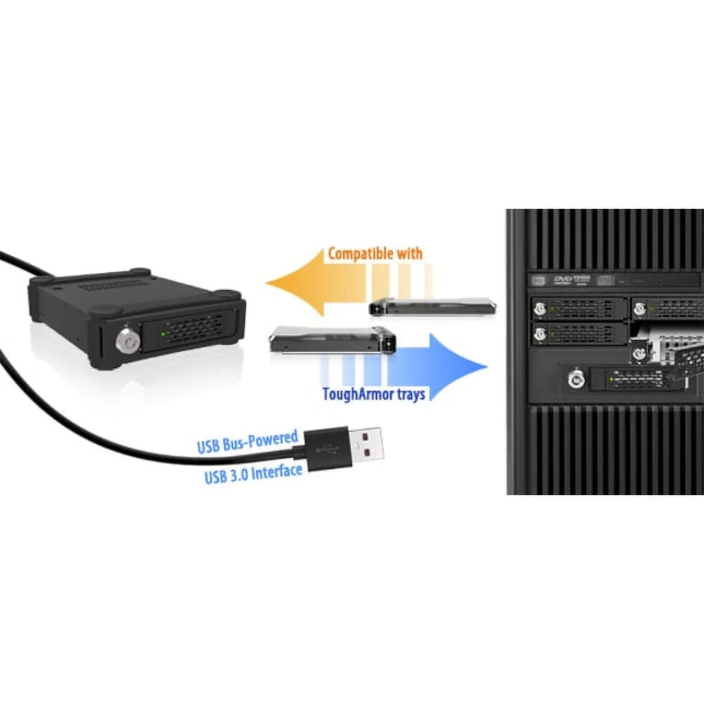 ICY RD MB998IP-B 8x2.5 MiniSizeASize HD HDD SizeSizeD in 1 x 5.25 bay Hot Sizewap Backplane