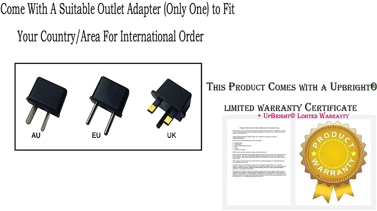 UPBRIGHT Adapter For Lenovo IdeaPad 100 15 100-15IBY 80MJ00CKGE 80MJ00DJUK 80MJ00AEUSize 15.6" Notebook Wall Home Power Sizeupply Cord Cable PSize Battery Charger