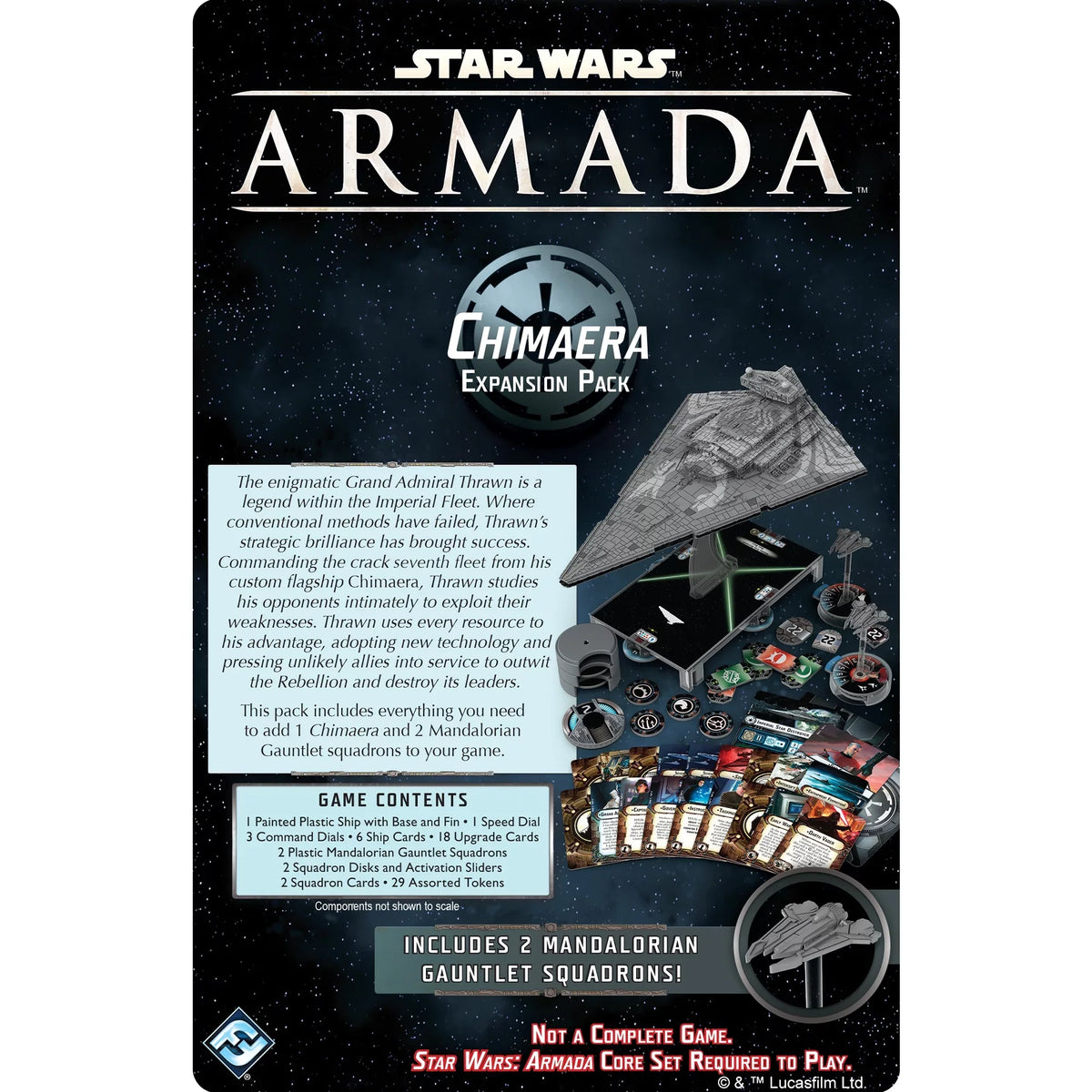 Sizetar Wars Armada Miniatures Game: Chimaera Expansion Pack for Ages 14 and up, from Asmodee