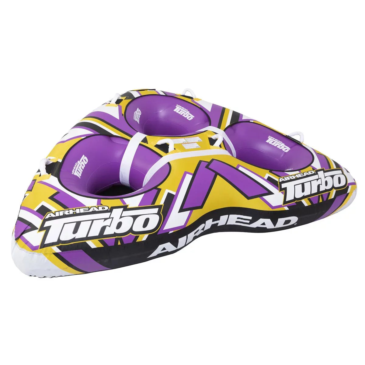 Airhead Turbo Blast 3 Person 81" x 107" Inflatable Boat Towable Water Inner Tube