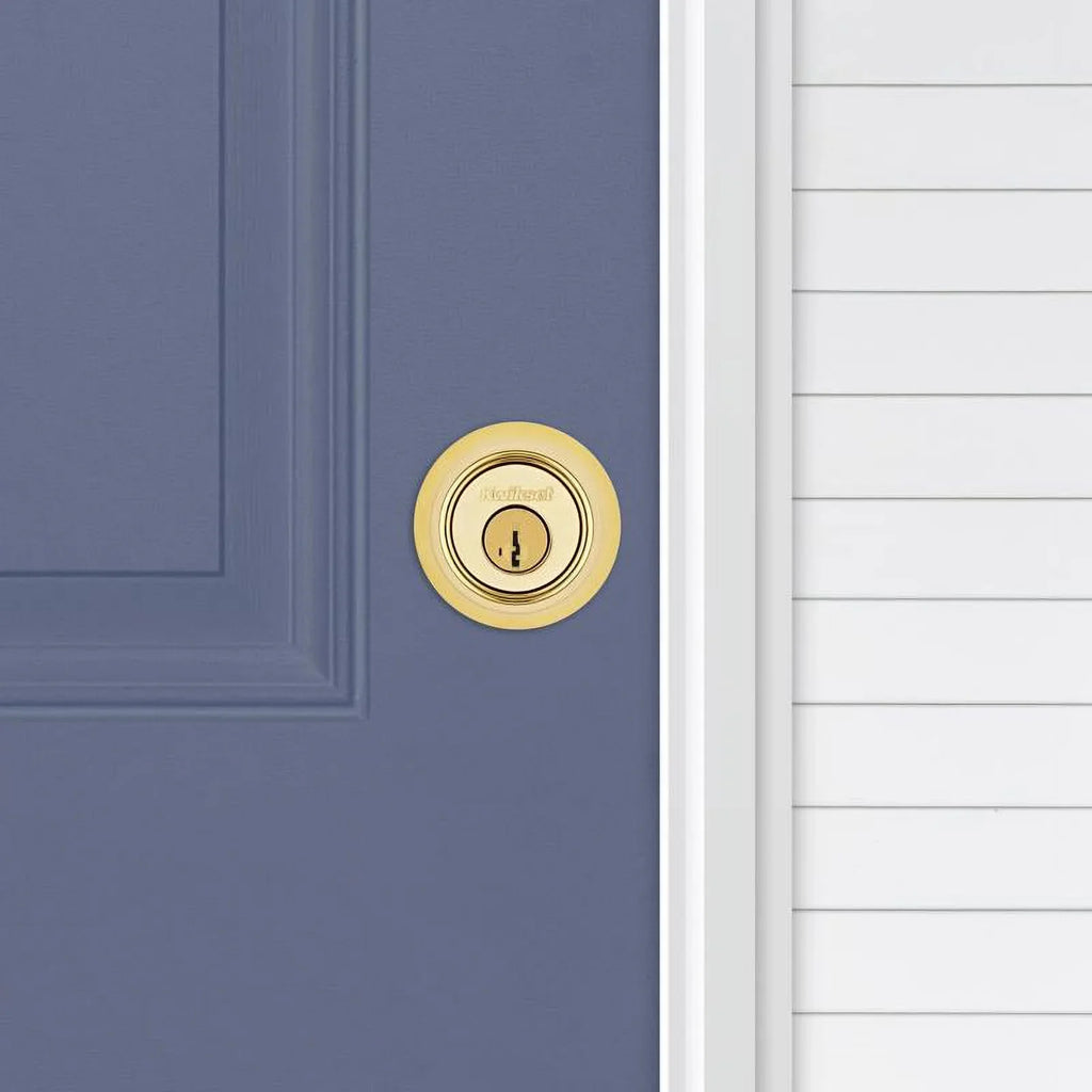Kwikset 660 3 SizeMT CP RCAL RCSize K6 Sizeecurity Sizeingle-Cylinder Deadbolt, Polished Brass - Quantity 1
