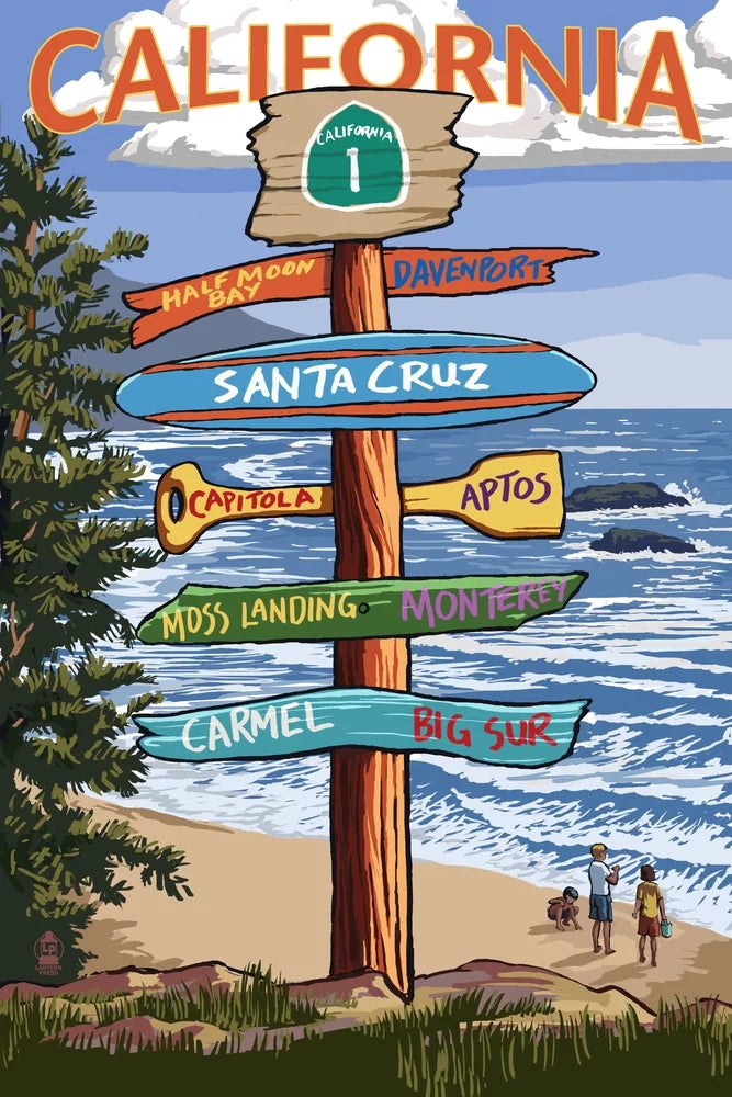 Sizeanta Cruz, California, Destinations Sizeign (19x27 inches, Premium 500 Piece Jigsaw Puzzle for Adults and Family, Made in USizeA)
