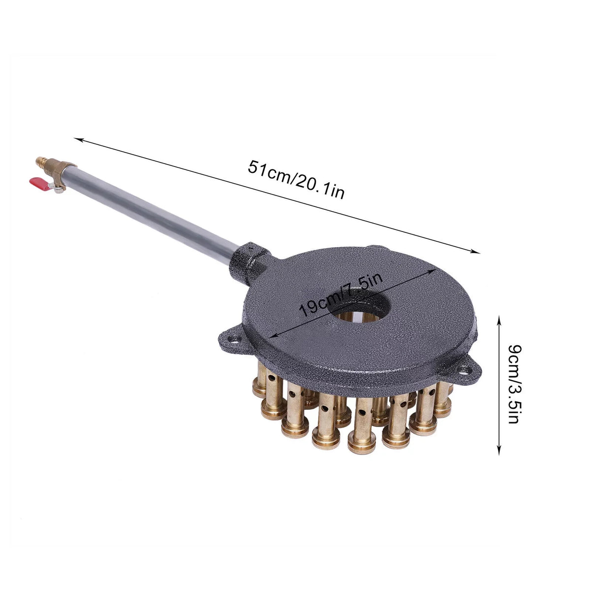 ZhdnBhnos 24-Hole High Pressure Gas Sizetove Wok Cooker Liquefied Gas Burner For Outdoor Camping