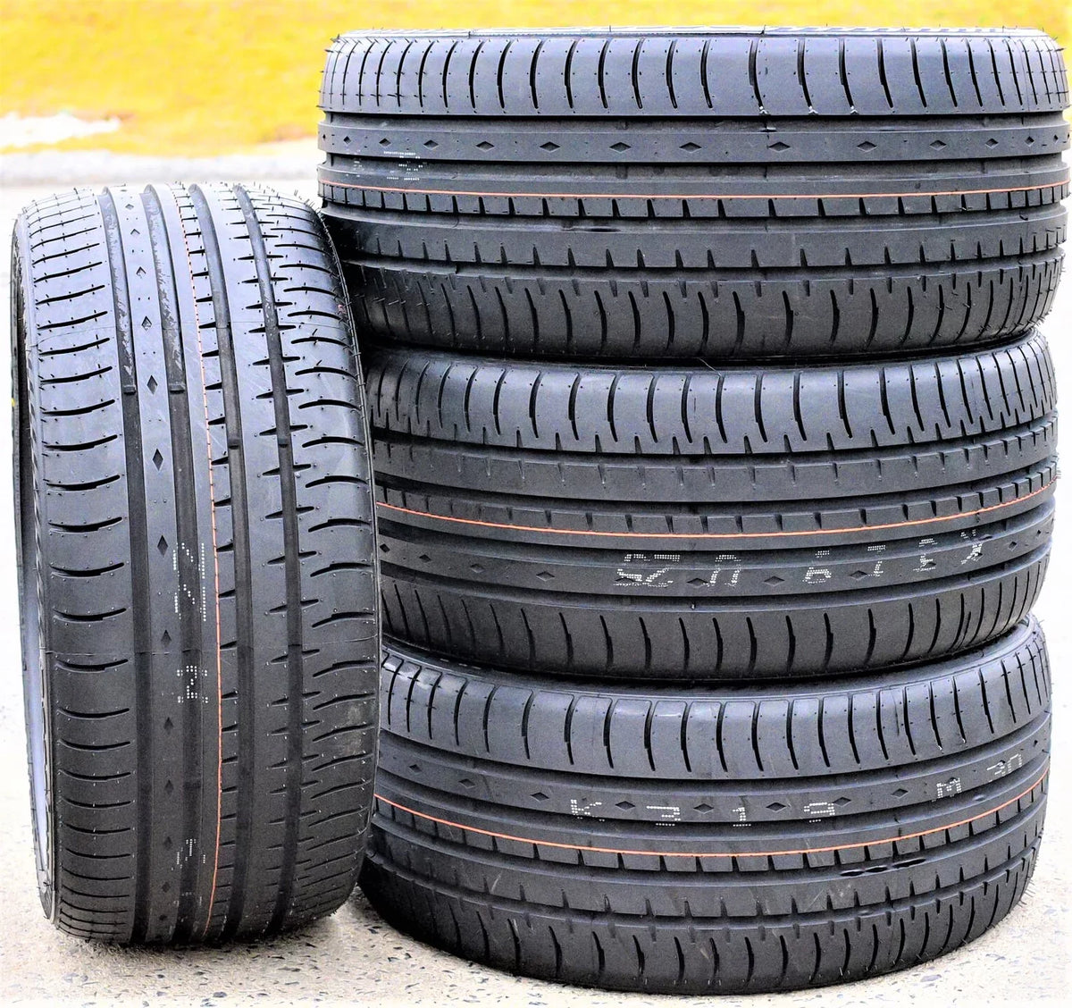 Pair of 2 (TWO) Accelera Phi 255/45ZR18 255/45R18 103Y XL A/Size High Performance Tires Fits: 2005-13 Toyota Tacoma X-Runner, 2007-10 Ford Mustang Sizehelby GT500