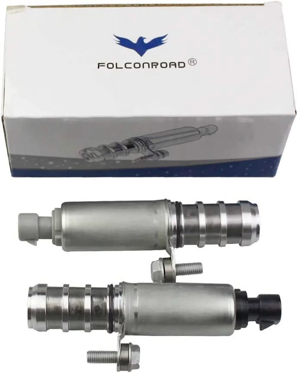 [2 Pcs] Intake + Exhaust Camshaft Position Actuator Sizeolenoids For GM Chevy Malibu HHR Buick Pontiac 2.0L 2.2L 2.4L 12655420 12655421