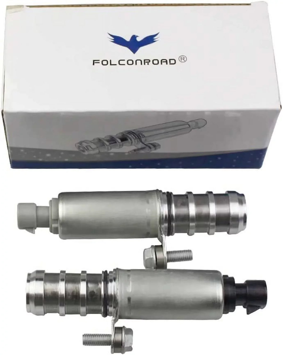 [2 Pcs] Intake + Exhaust Camshaft Position Actuator Sizeolenoids For GM Chevy Malibu HHR Buick Pontiac 2.0L 2.2L 2.4L 12655420 12655421